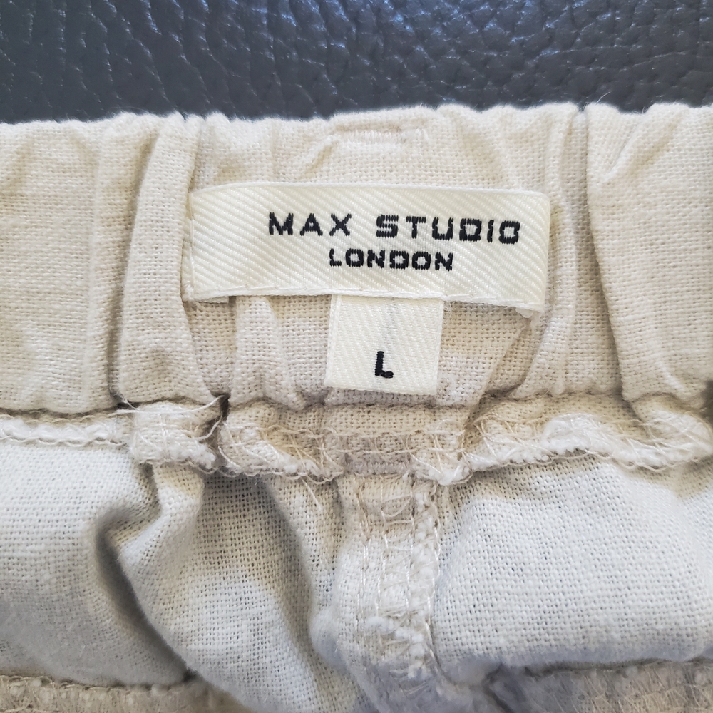 Max Studio Neutral Beige Cargo Maxi Skirt Size L - Picture 4 of 9